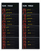 Panneaux d'affichage lectroniques latraux pour l'affichage du numro de maillot et fautes/pnalits des 14 joueurs des 2 quipes / tableaux lectroniques approuv par la FIBA